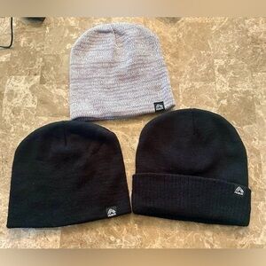 RBX Beanie Lot of 3 - 2 Black and One Light Purple